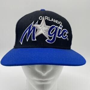 Vintage Orlando Magic Sports Specialties Script Hat Fitted Size 7 1/8 100% Wool
